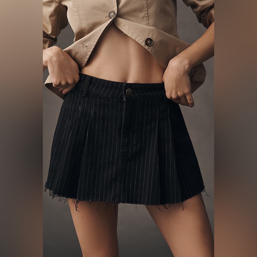 Maeve Pleated Menswear Skort